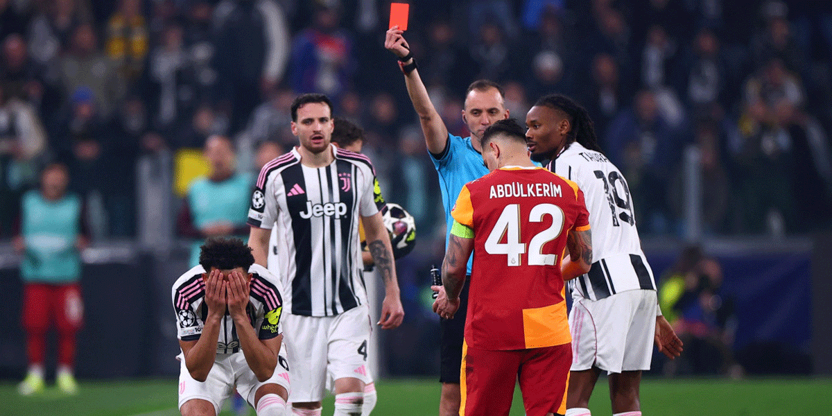 Kartu Merah Kelly Hancurkan Harapan Juventus Melawan Galatasaray Kartu Merah Kelly Hancurkan Harapan Juventus Melawan Galatasaray